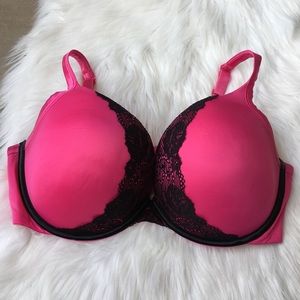 Cacique Intimates & Sleepwear - Cacique 42DDD Lace Black Pink Push Up Bra Bralette Cacique Intimates & Sleepwear - Cacique 42DDD Lace Black Pink Push Up Bra Bralette